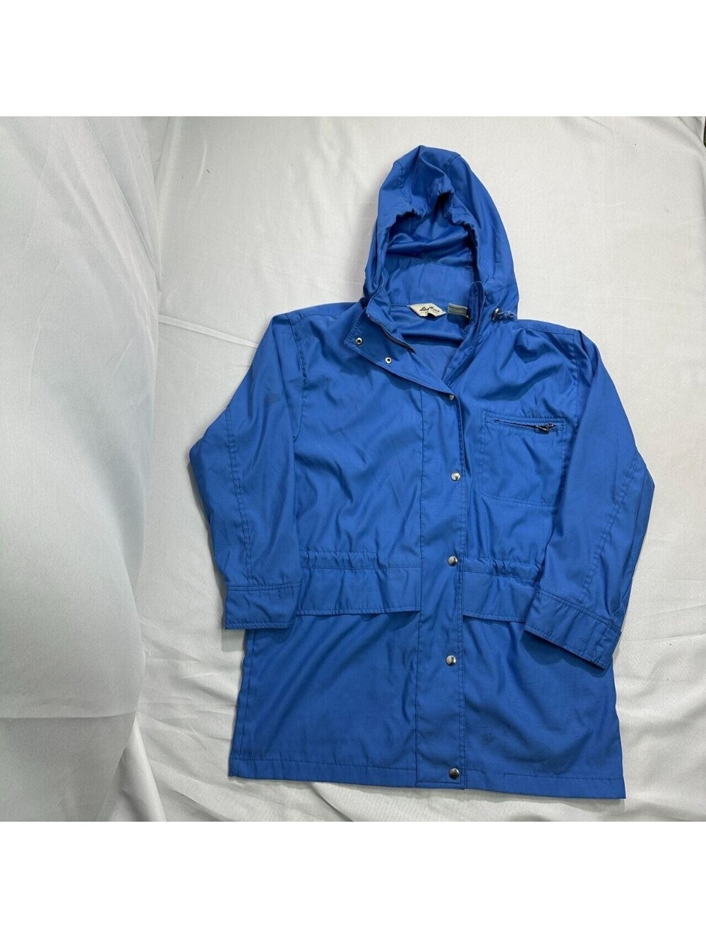 Eddie Bauer Jacket Women S Blue Hooded Parka Coat Vintage